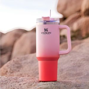 RARE Stanley Adventure 40oz Quencher Tumbler - Petal/Coral Ombré